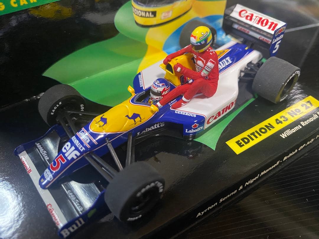1/43ウィリアムズFW14 ルノー ライドオン セナ イギリスGP 1991