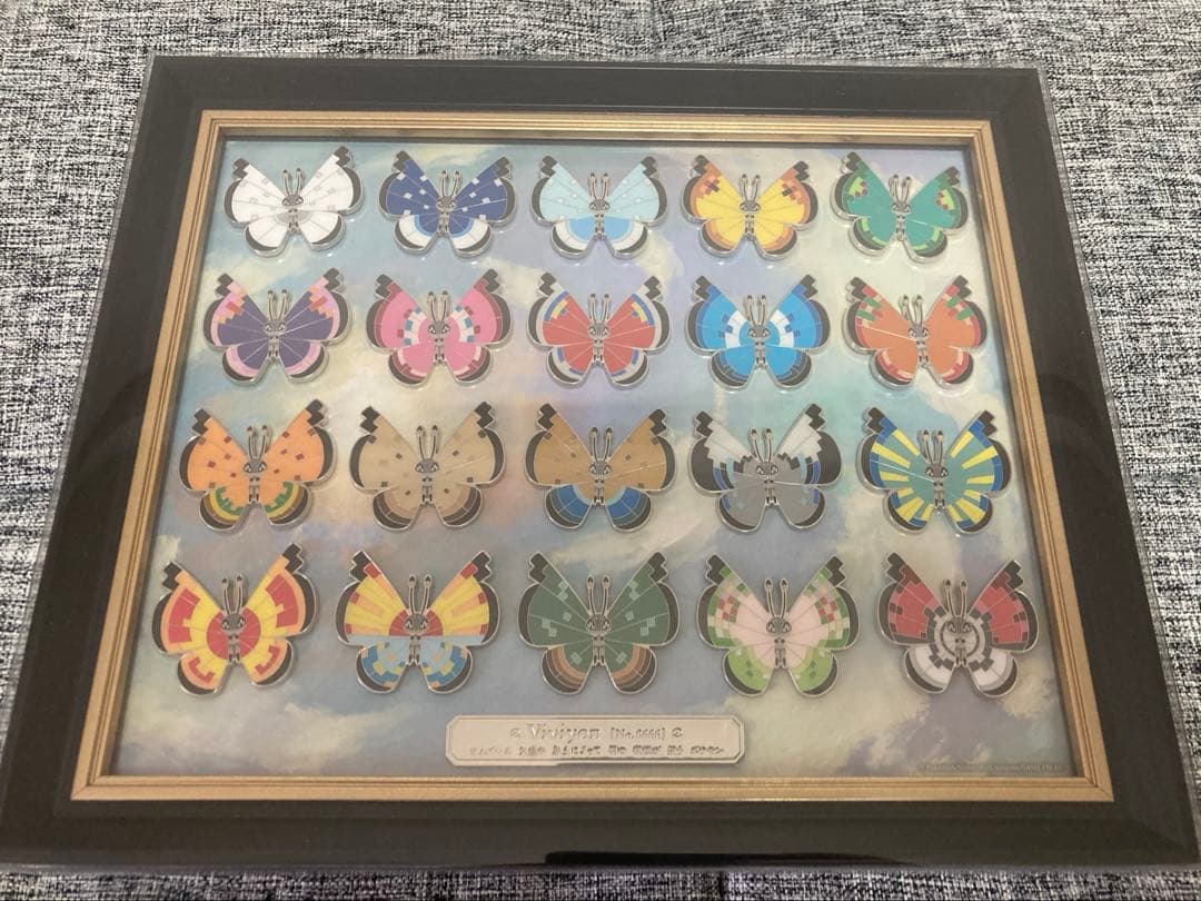 ポケモンピンバッジ　額縁入り　全20種コンプリートセット