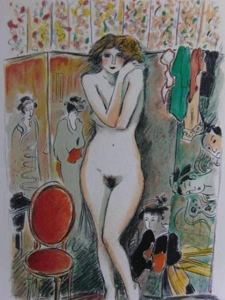 CASSIGNEUL、5、希少画集画、新品高級額、額装付、状態良好、油彩 人物