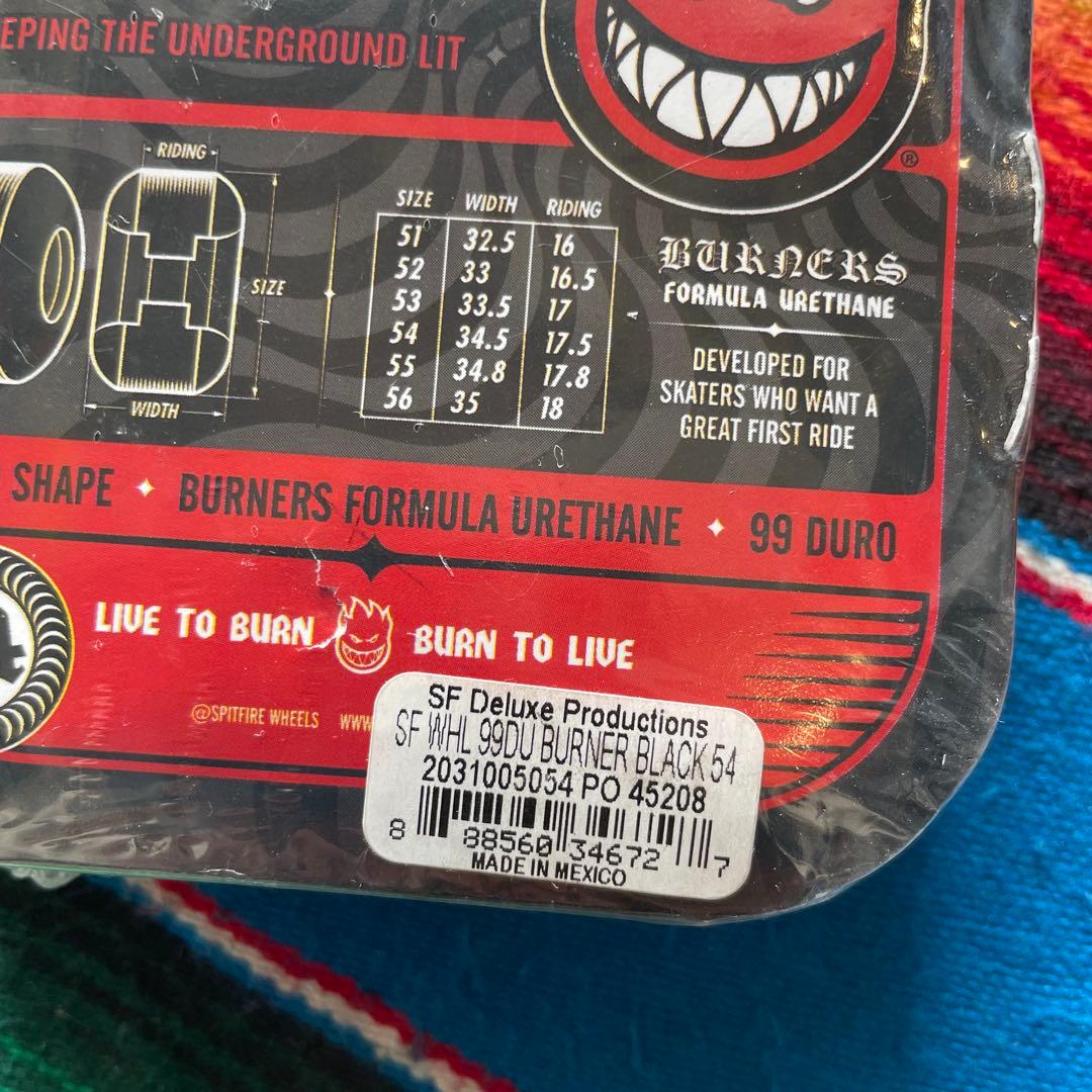 SPITFIRE BURNERS54mm99aスケボーウィール 定価¥9,130