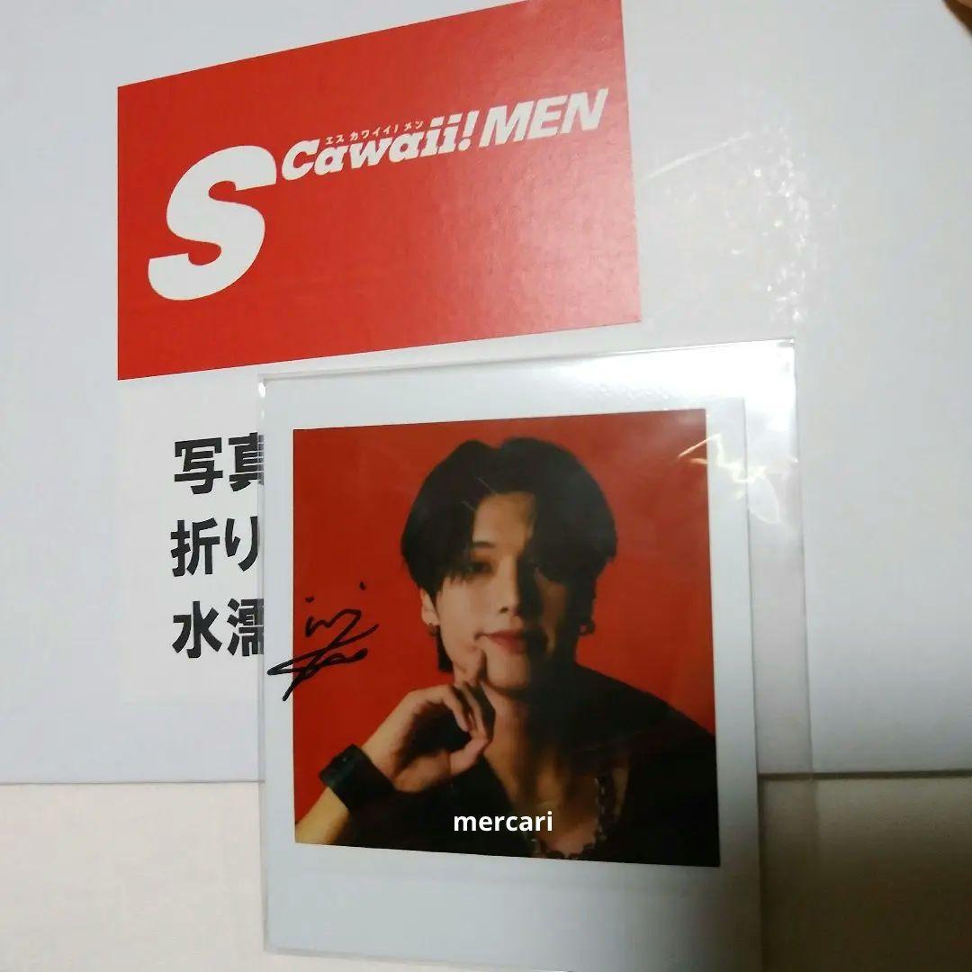 ATEEZ　Scawaii 当選者　直筆　サイン　チェキ　赤　sカワ　RED