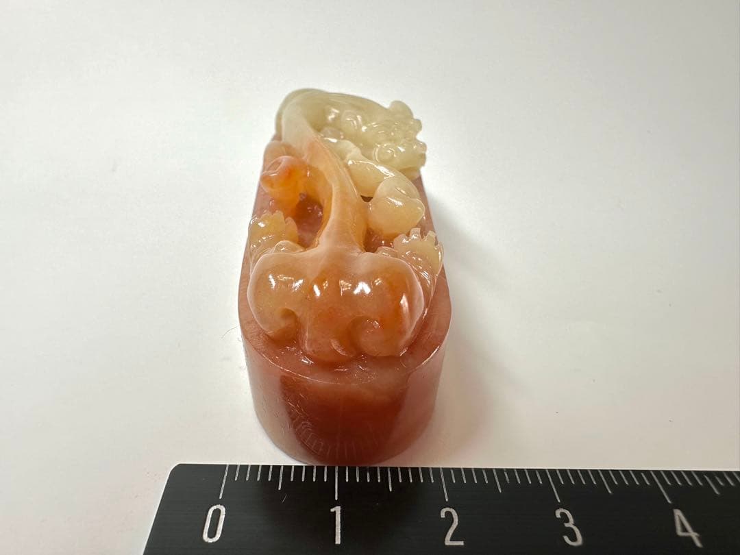 螭虎 古獣　田黄　高級印材　ラオス　篆刻　印材　印石　書道　落款　遊印