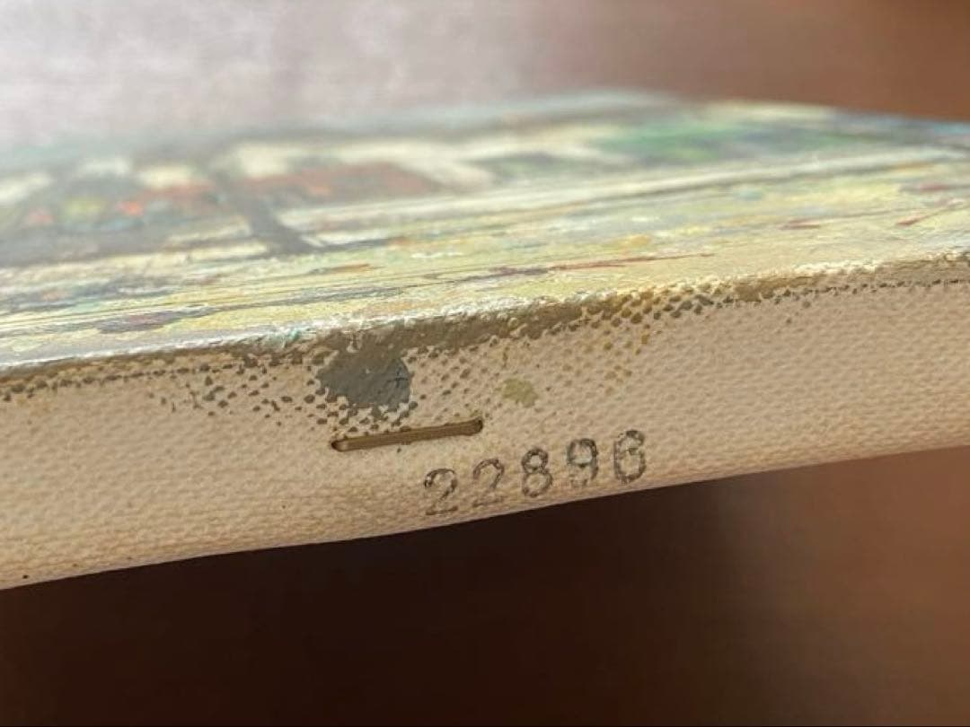 【真作】アルドー ALDO 油彩 3号 縦 街角風景 #22896