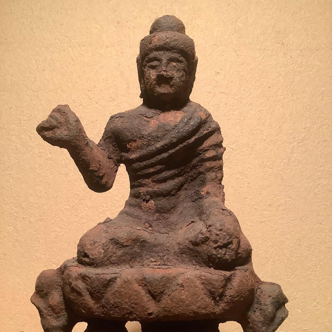 朝鮮・高麗仏「釋迦摩尼像古鉄仏」朝鮮三国・高句麗・百済・新羅・古鉄発掘仏