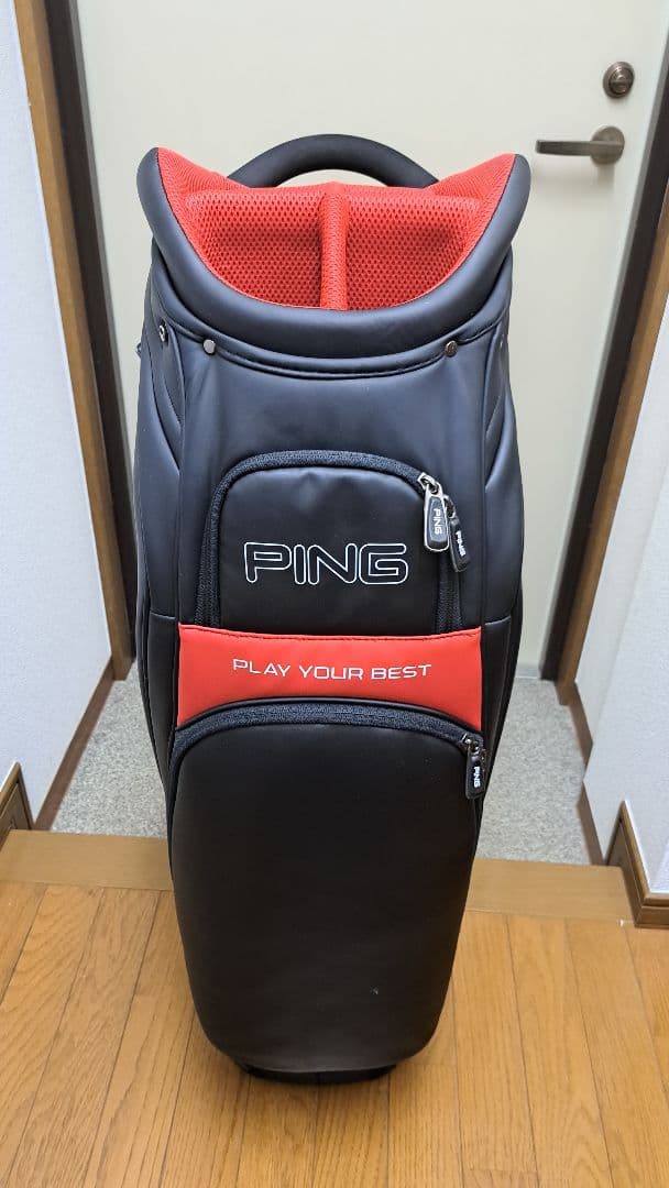 【新品】PING ゴルフバッグ・キャディバッグ ブラック/レッド