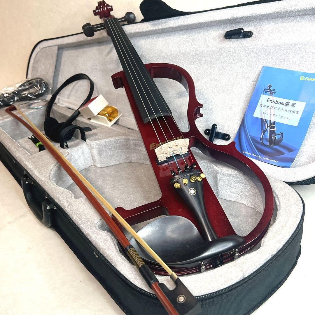 【超美品】 ENNBOM エボニー サイレントバイオリン HVPV-30 4/4