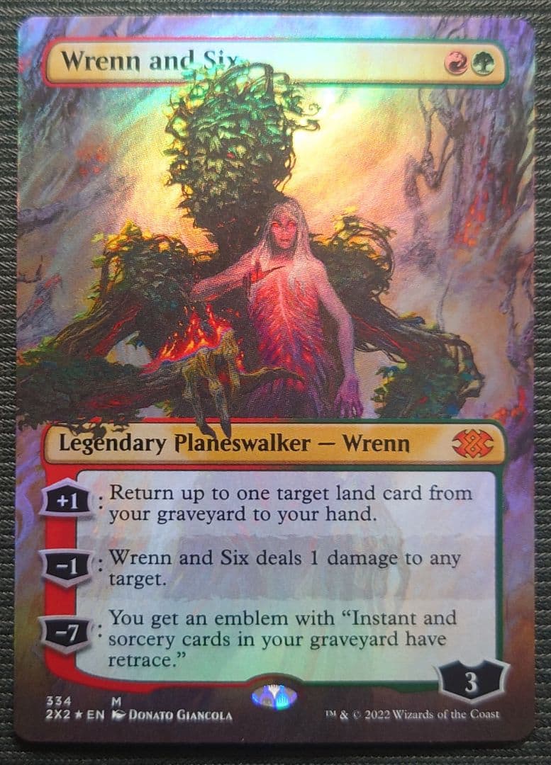 mtg 英語版 ボーダーレス FOIL レンと6番 2x2