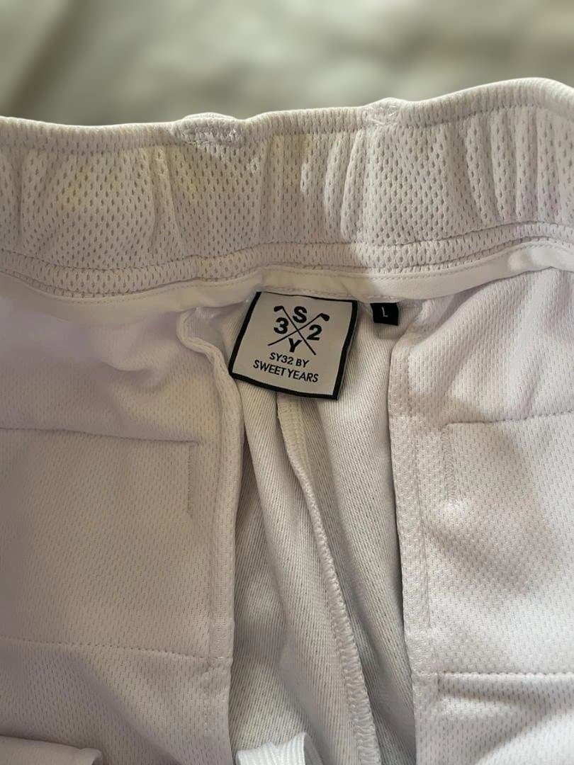 SY32　SWEET YEARS メッシュホワイトパンツ Lサイズ