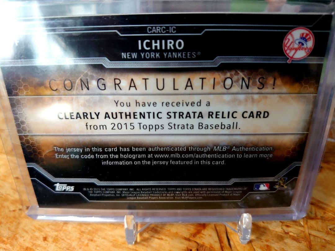 【激レア】イチロー 実使用ユニフォーム封入 ジャージカード topps