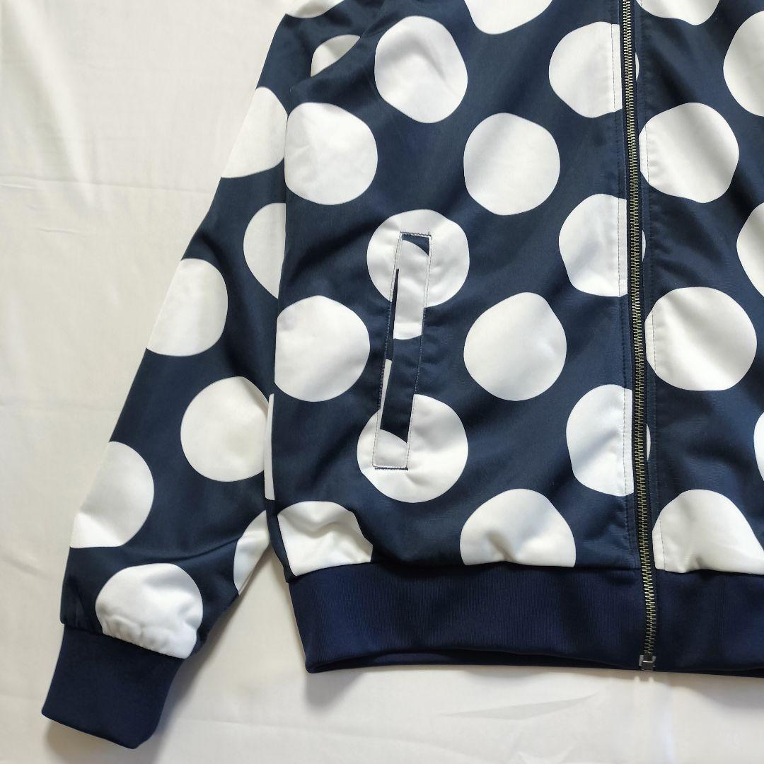 ★希少　アディダス　ジャージ　刺繍ロゴ　スタンスミス　水玉　ドット　ネイビーL