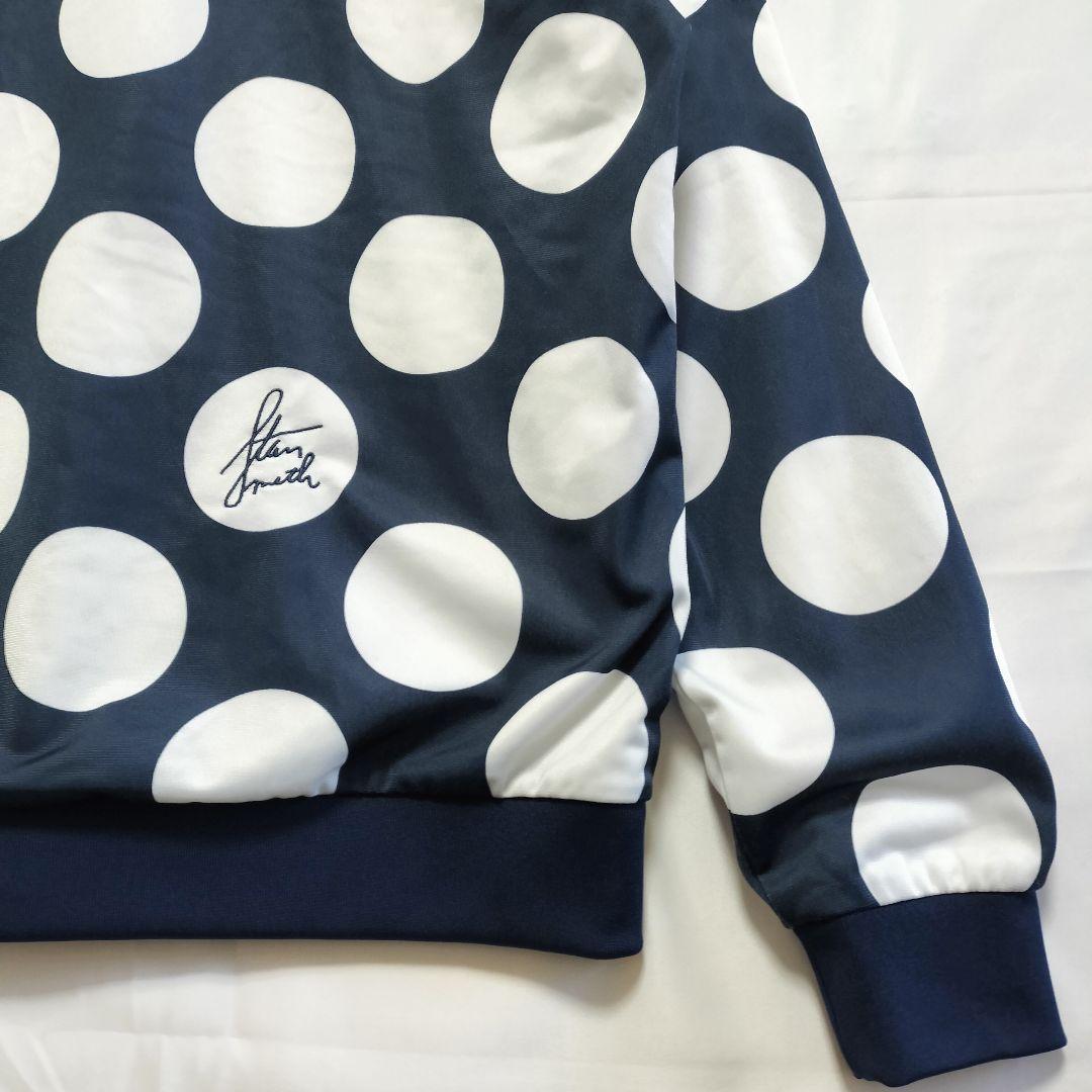 ★希少　アディダス　ジャージ　刺繍ロゴ　スタンスミス　水玉　ドット　ネイビーL