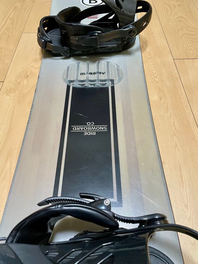 RIDEメンズスノーボードセット／スノボ160cm+ビン、ケース付き