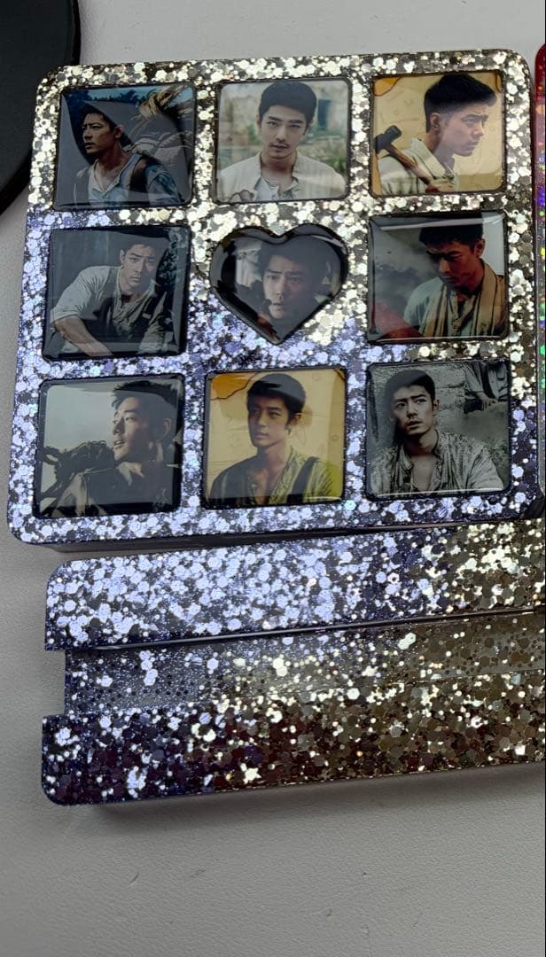 新作❣️肖戦 2番スタジオ　新両面レジン九宫格玄関置物3点セット❣️確認用0201