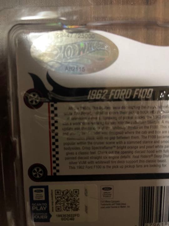 2022 RLC HW 1962 Ford F100 フォード F100