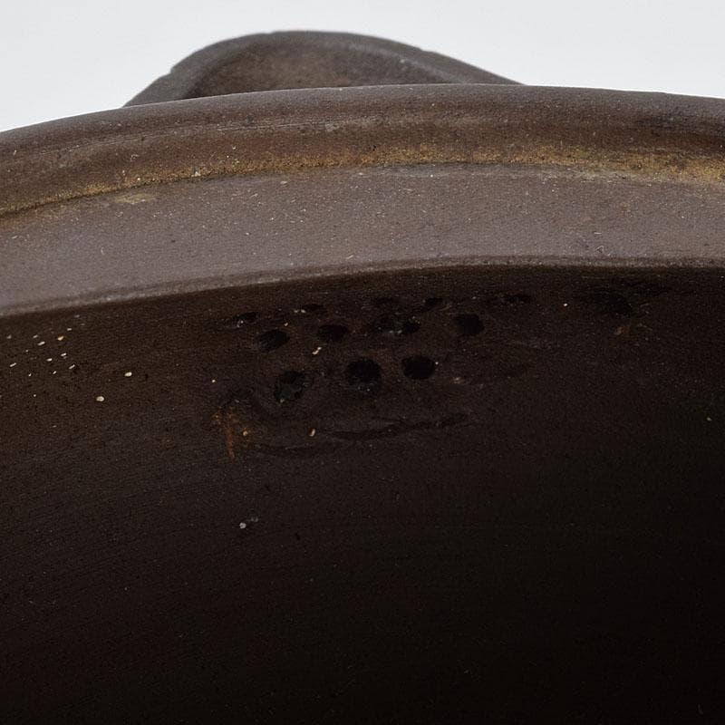 中国　紫砂　朱泥　漢詩人物文　宝瓶　急須　茶壷　C　R9477