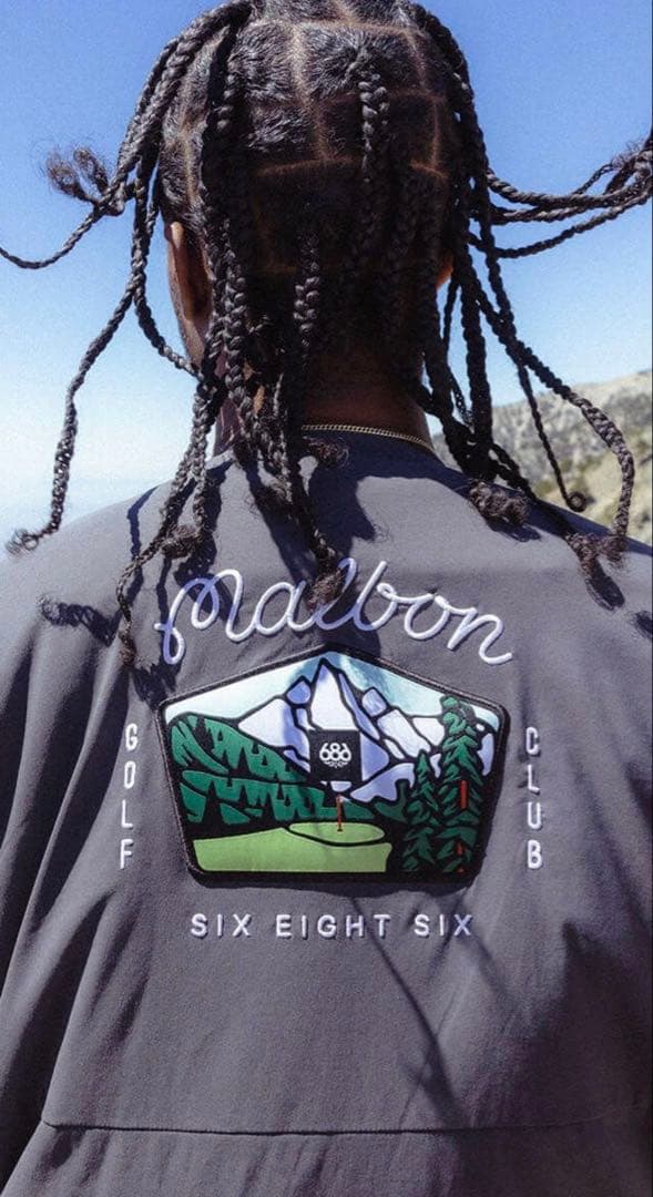 マルボン Malbon Golf 686 長袖 プルオーバー ジャケット