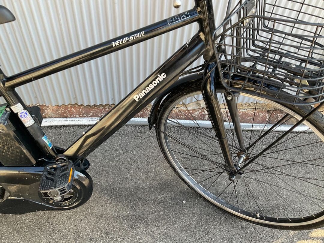 パナソニック最新機種電動アシスト自転車ベロスター700c×350ブラックアルミ