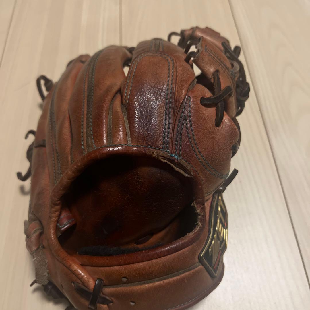 ZETT硬式用グローブ 内野用 赤色