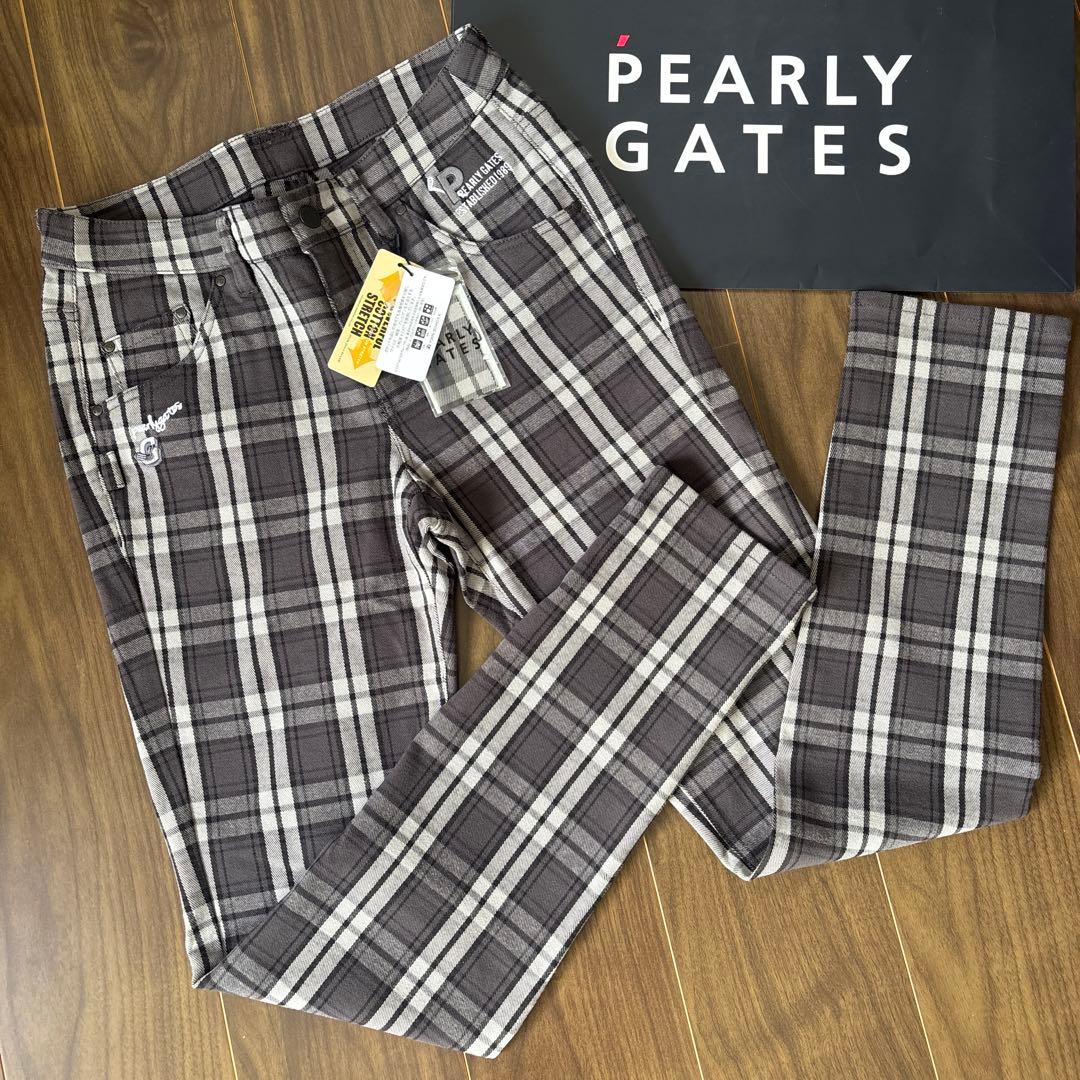 新品♪29.800円　PEARLY GATES チェック柄 ゴルフパンツ　１M