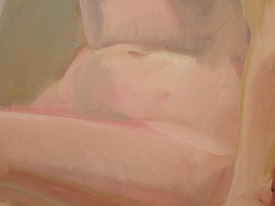 ◆　作者不詳　「裸婦」　油彩　F10号　◆