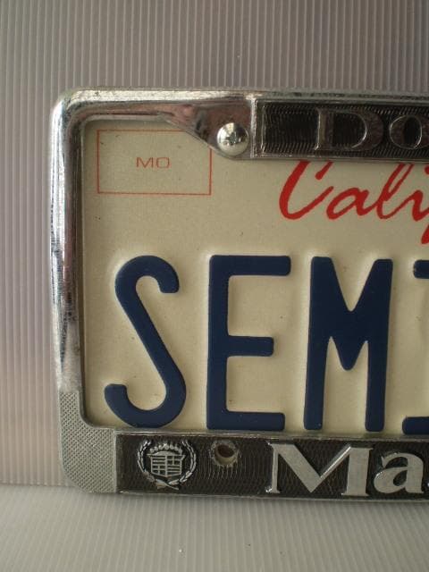 SEMI LOW'カルフォルニアライセンスプレートOld Used'