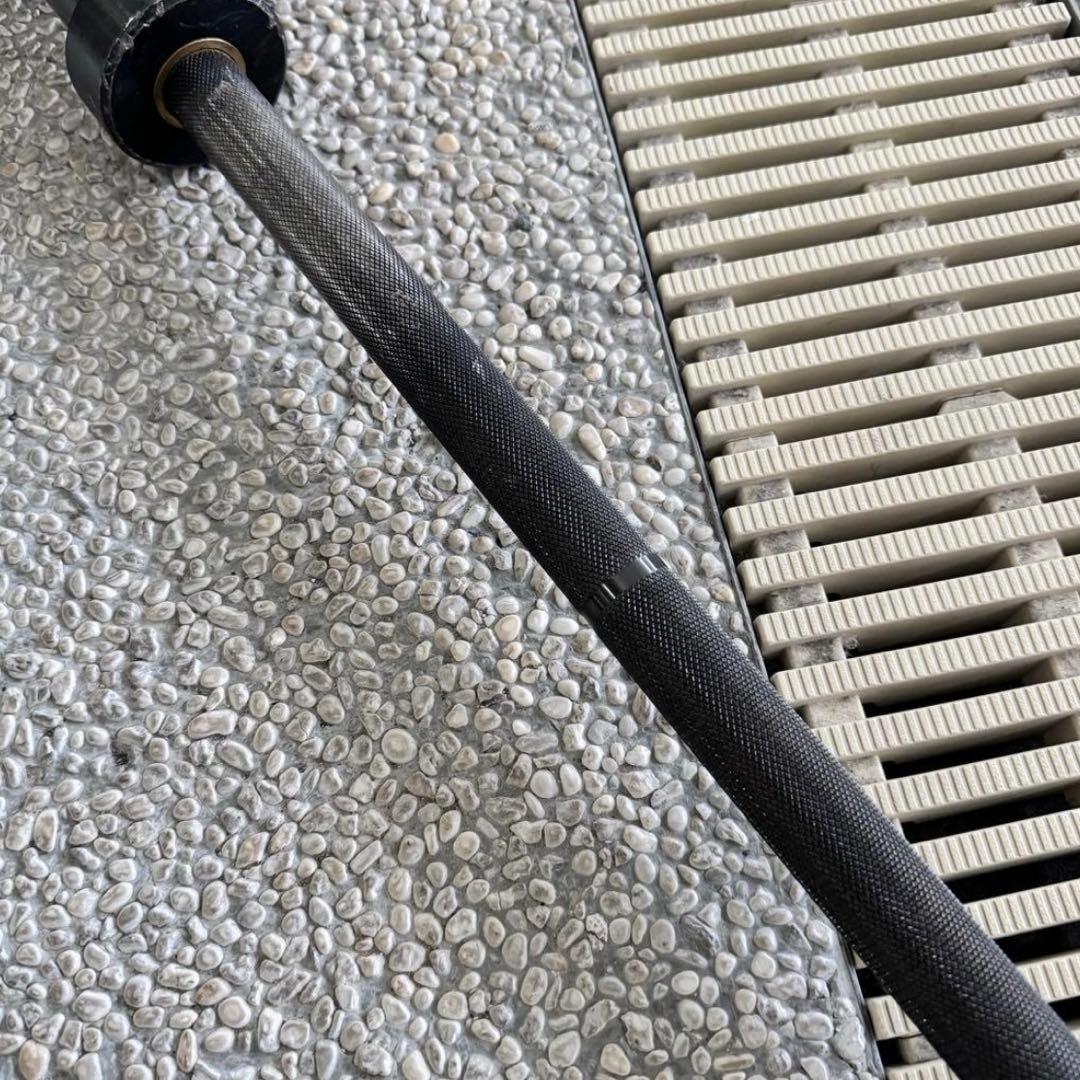 送料込 20kg 高級 オリンピック バーベル 220cmブラックオキサイド