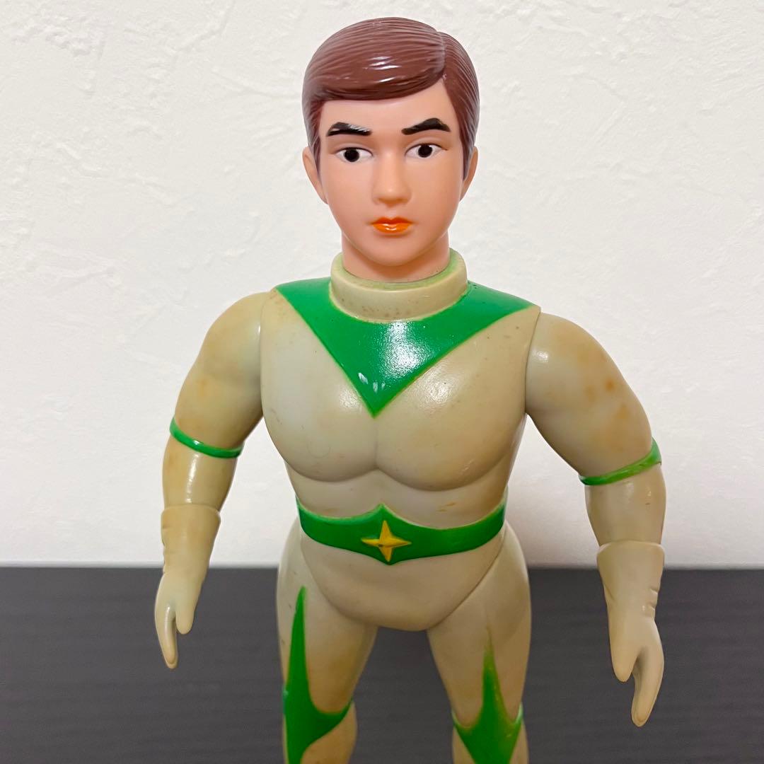 昭*き様 当時物　ブルマァク　ミラーマン　ソフビ　スタンダードサイズ　面取れ　マ