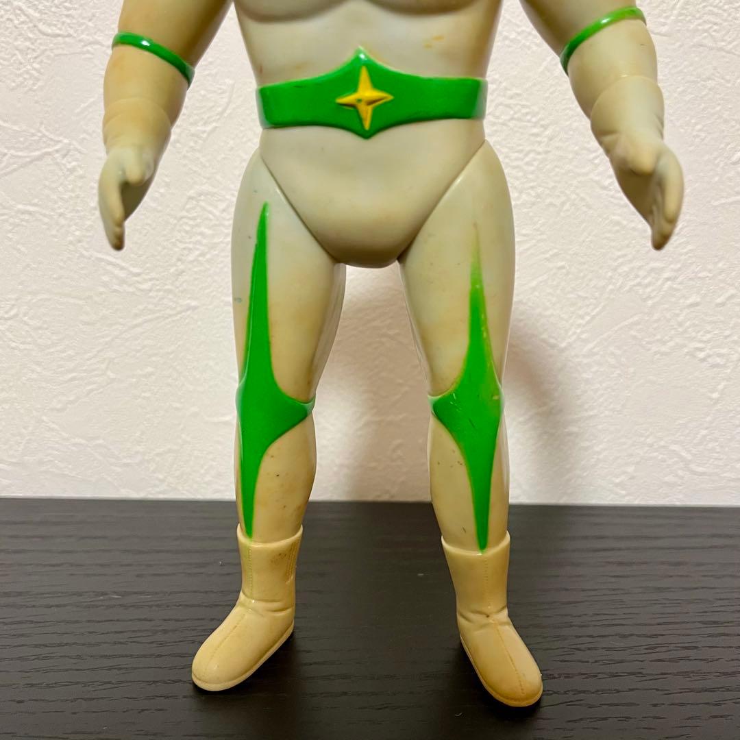 昭*き様 当時物　ブルマァク　ミラーマン　ソフビ　スタンダードサイズ　面取れ　マ