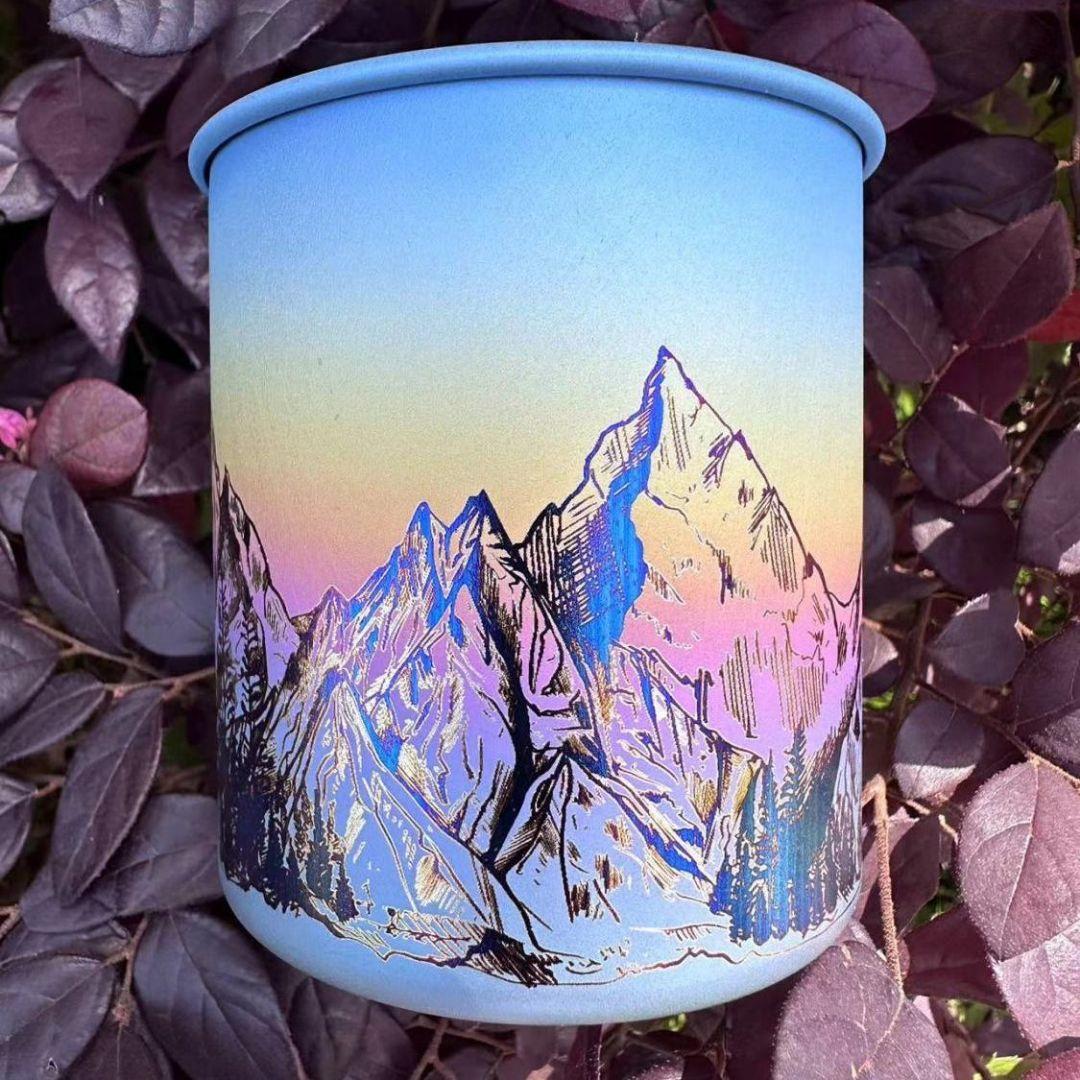 スノーピーク チタンマグ カスタム 陽極酸化 300mlナムチャバルワ　カラフル