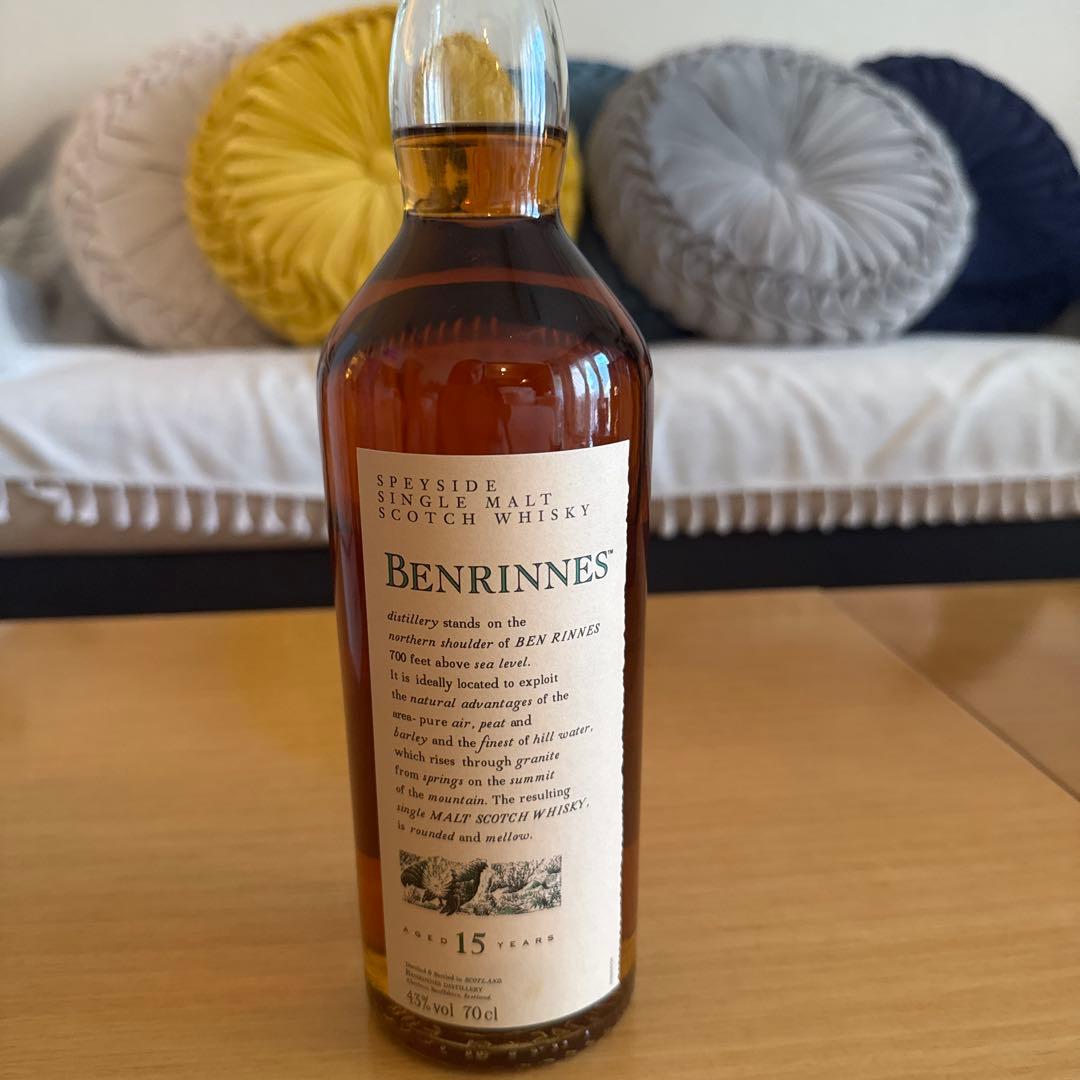 BENRINNES 15年 シングルモルトウイスキー 700ml