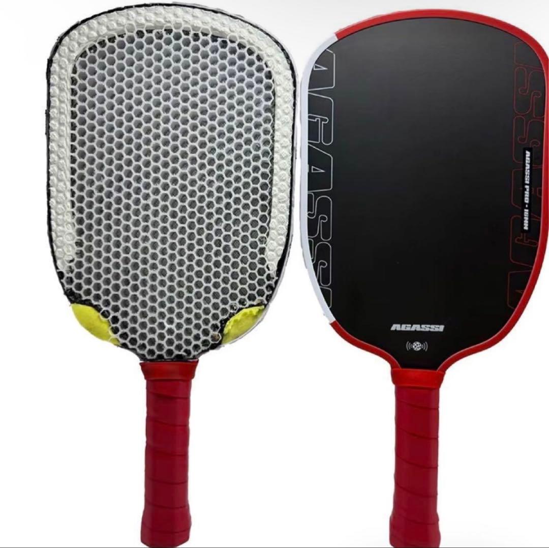 ほぼ新品AGASSI PRO16mm T700 ピックルボール パドル228g