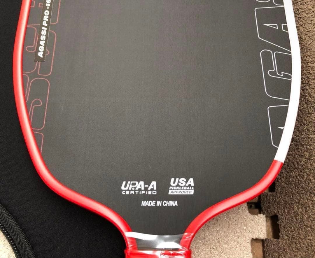 ほぼ新品AGASSI PRO16mm T700 ピックルボール パドル228g