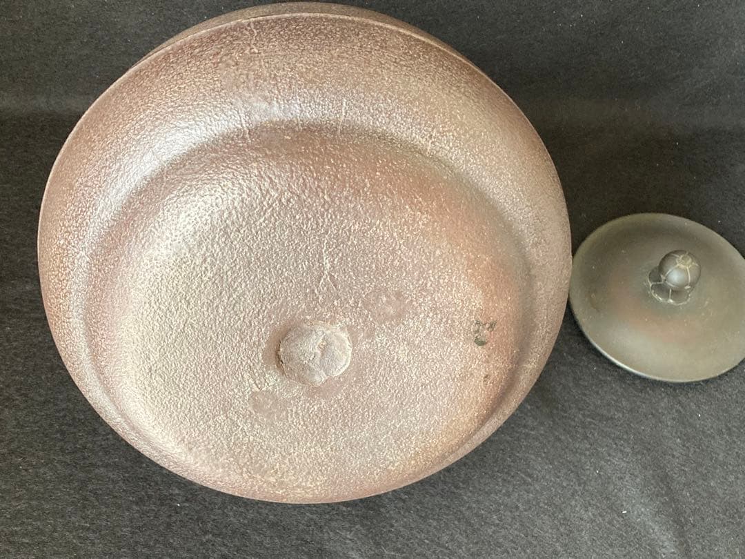 人間国宝　高橋敬典作　茶の湯釜