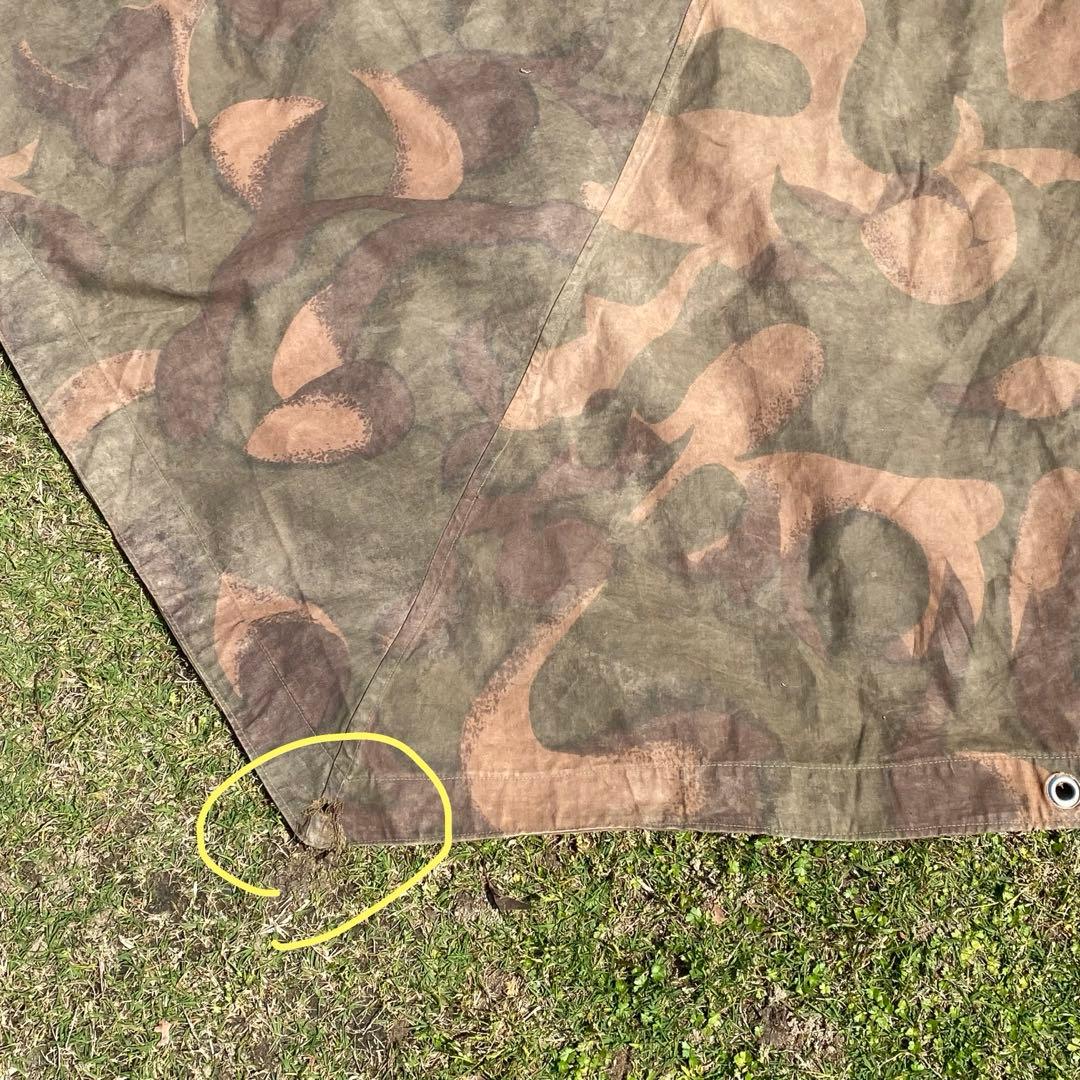 ひ*ち様 ハンガリー軍　軍幕　ポンチョ　１枚②　迷彩　ハリケーンカモ