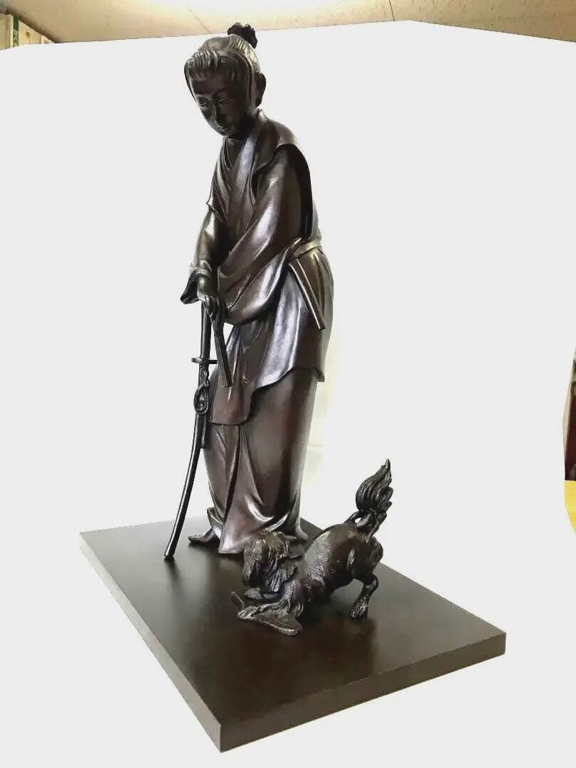 銅製:元禄若衆置物(高村光雲先生原型)