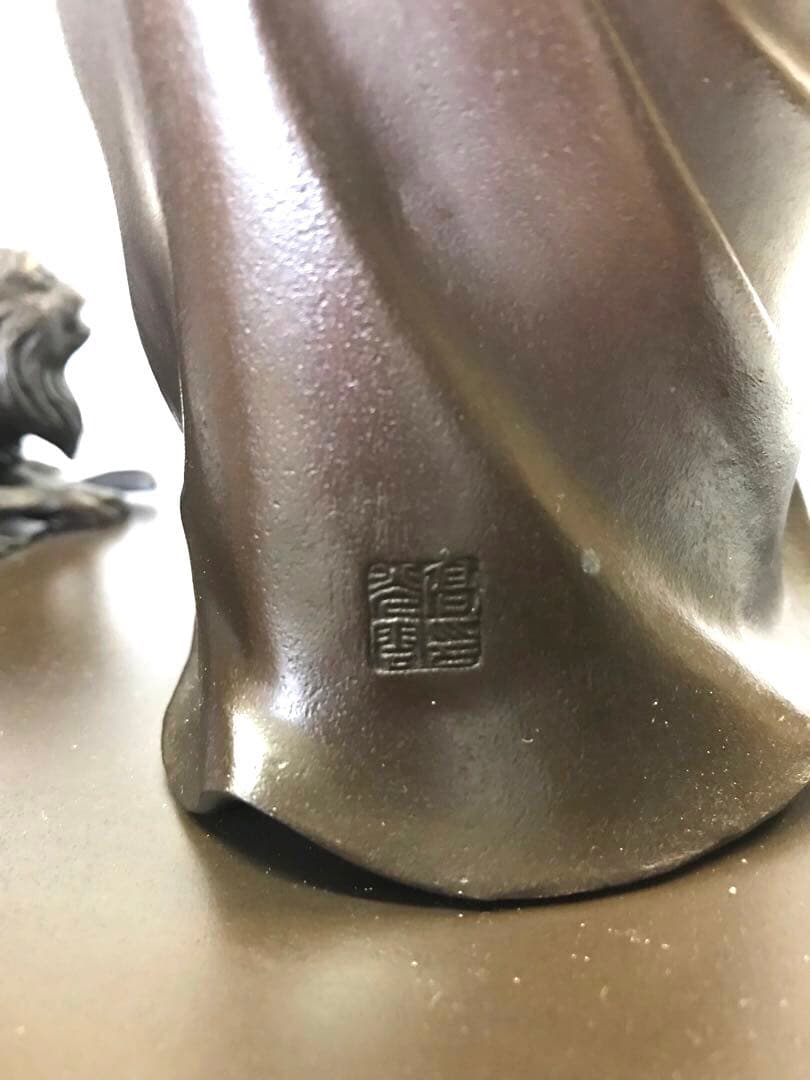 銅製:元禄若衆置物(高村光雲先生原型)