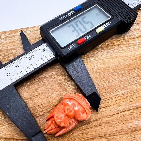 天然珊瑚　彫刻　F9タイプ