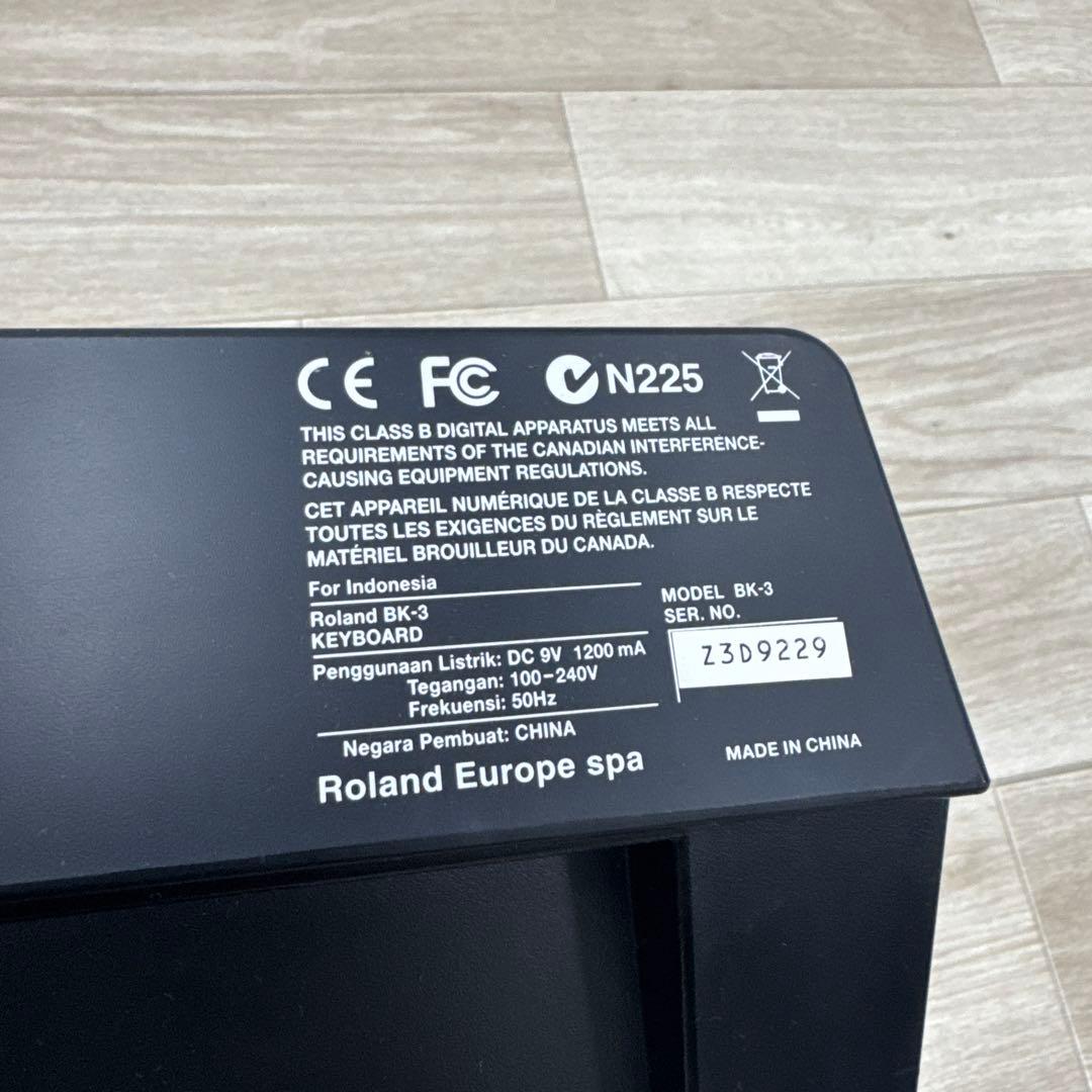 本体のみです　Roland ローランド シンセサイザー BK-3 動作品