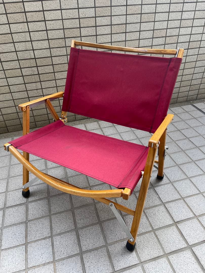 カーミットチェア　ワイド　バーガンディ