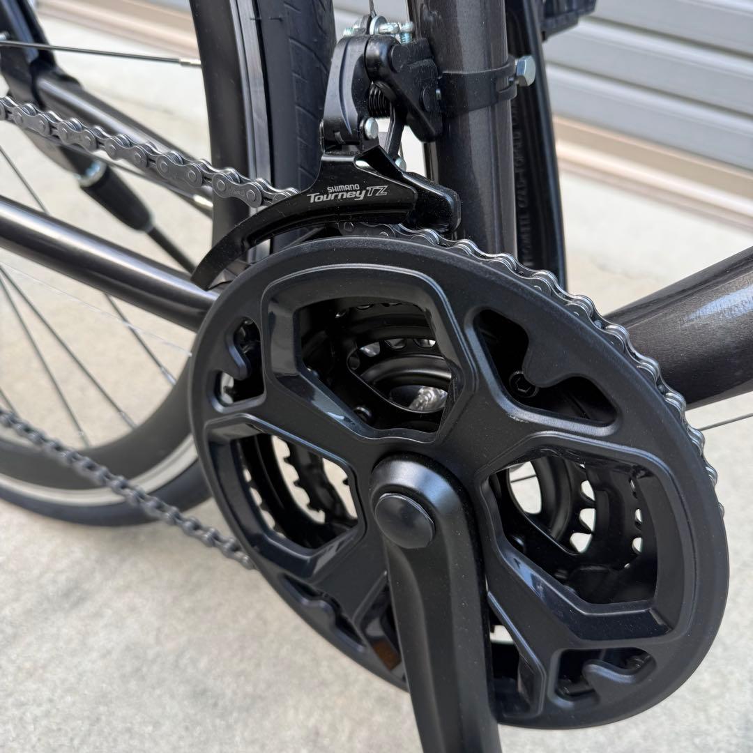 み*ー様 ほぼ新品　クロスバイク　ロードバイク　自転車　700c 黒色　大阪南部