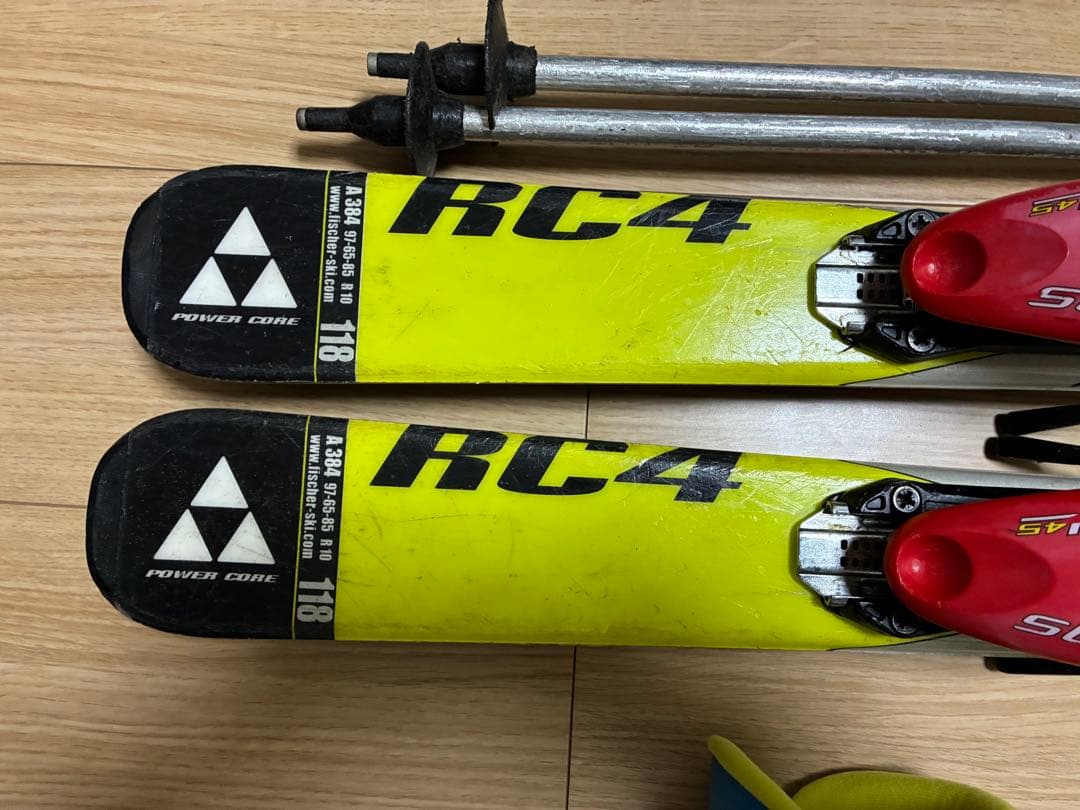 FISCHER Hart ジュニアスキー4点セット フィッシャー ハート 男の子