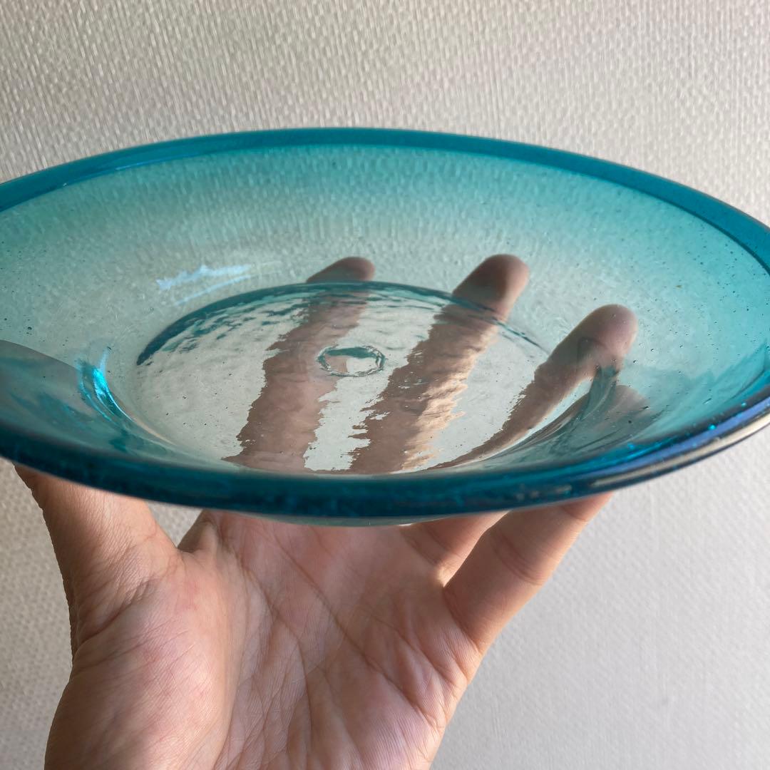 吹きガラス　倉敷ガラス　皿　横山秀樹？ 　小谷真三　内田鋼一　安藤雅信