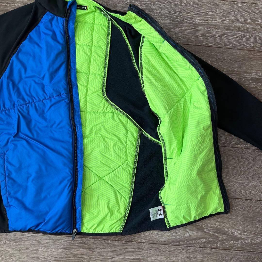 超美品 UA アンダーアーマー ゴルフウェア コールドギア 中綿ジャケット XL