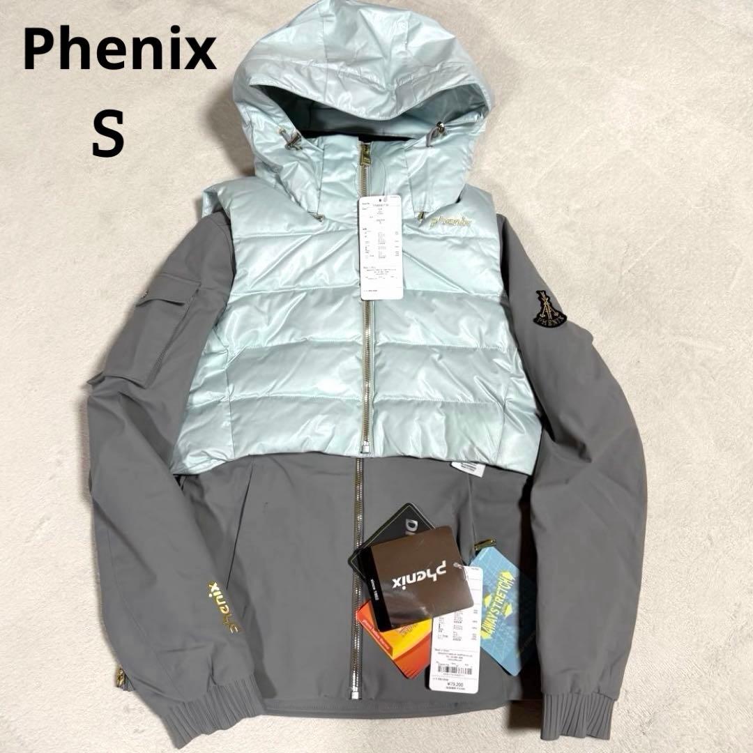 未使用★フェニックス phenix スキーウェア ダウン付Sサイズ　3way