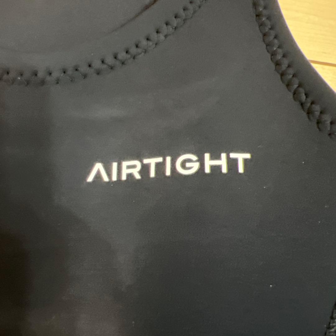 1回着用・AIRTIGHT ロングジョン ブラック ノースリーブLサイズ