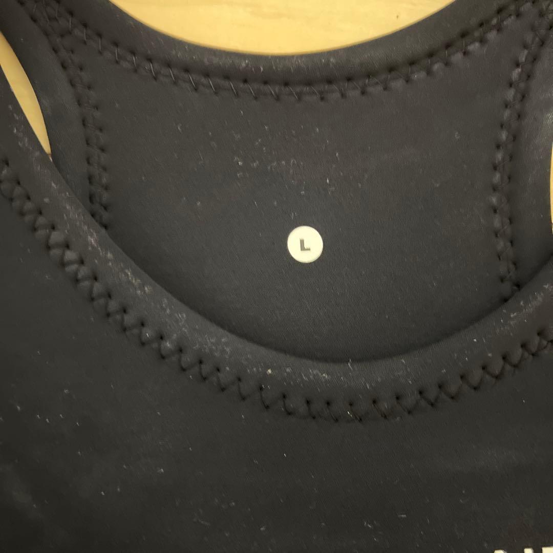 1回着用・AIRTIGHT ロングジョン ブラック ノースリーブLサイズ