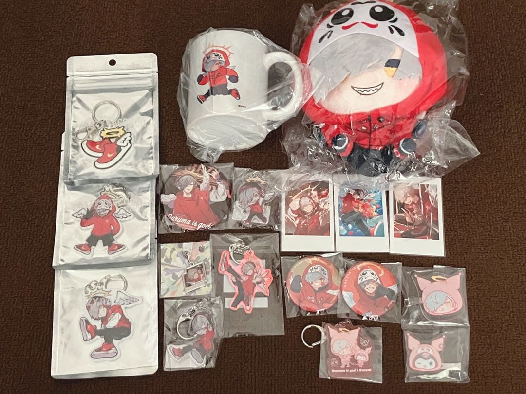 CR だるまいずごっど グッズ 大妖怪 ローソン ぬいぐるみ 缶バッジ カード