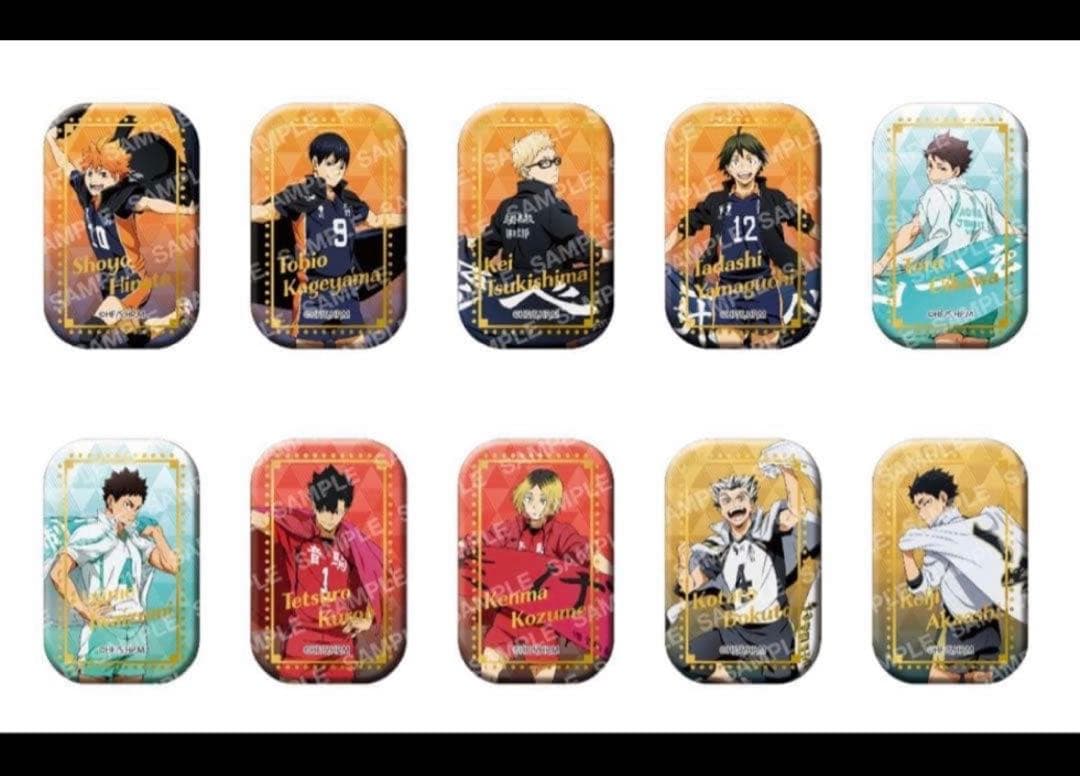 ハイキュー！！　スクエア缶バッジBOX（横断幕第1弾）新品未開封セブンネット限定