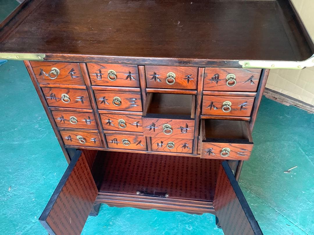 [z692]薬箪笥　アンティーク家具　李朝