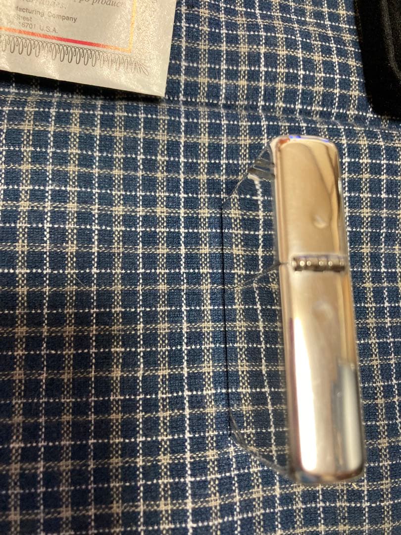 Zippo スターリングシルバー　ダイアゴナルライン Zippo